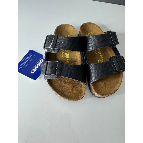 NEW Birkenstock Arizona Sandals Black Textured Toddler Little Kid EU 26 US 8.5 - Picture 3 of 5